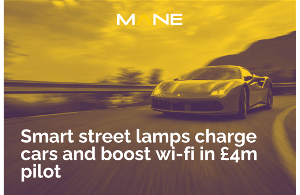 Smart street lamps charge cars and boost wi-fi in £4m pilot