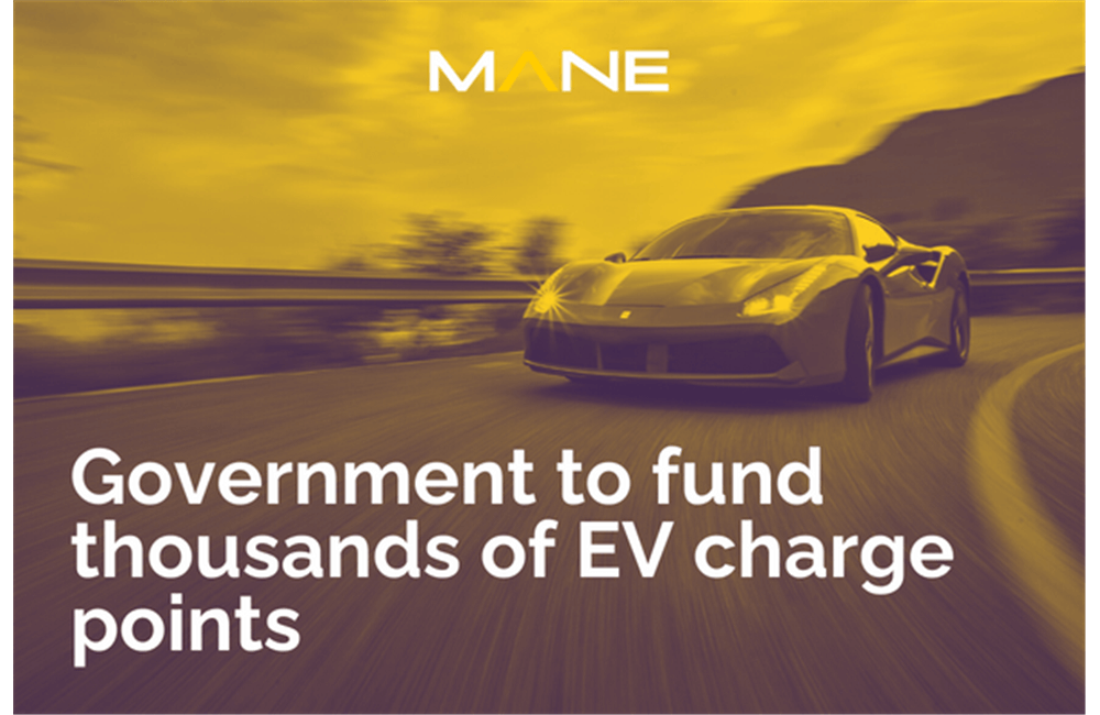 Government to fund thousands of EV charge points 