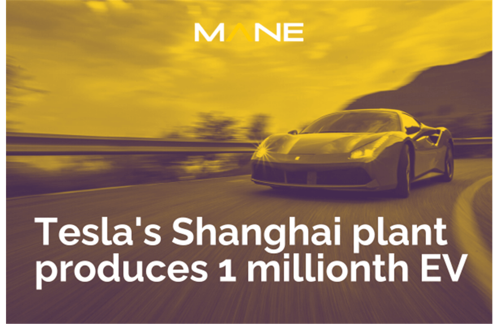 Tesla's Shanghai plant produces 1 millionth EV