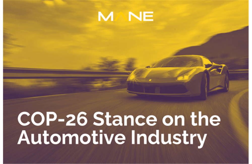 COP-26 Stance on the Automotive Industry