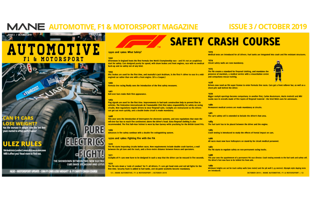 Mane Automotive, F1 & Motorsport Issue 3 – October 2019