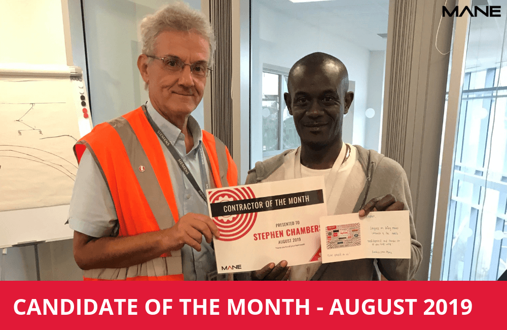 Candidate of the Month – August 2019