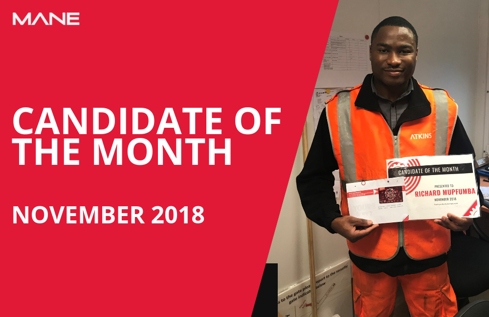 Candidate of the Month - November 2018