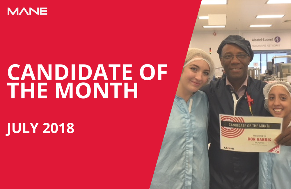 Candidate of the Month - July 2018