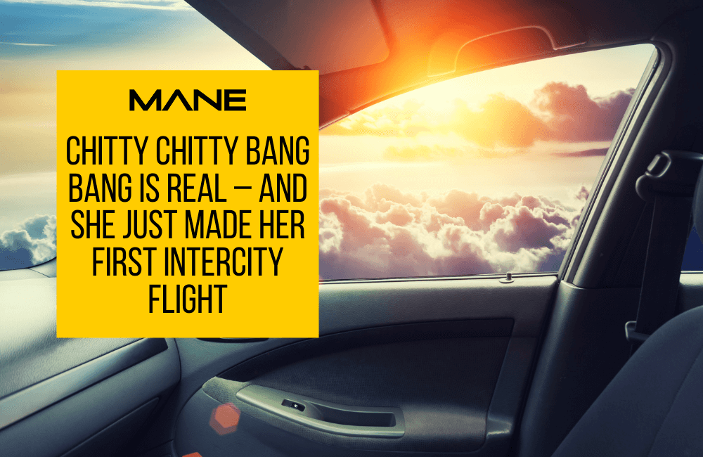 Chitty Chitty Bang Bang is real – and she just made her first intercity flight