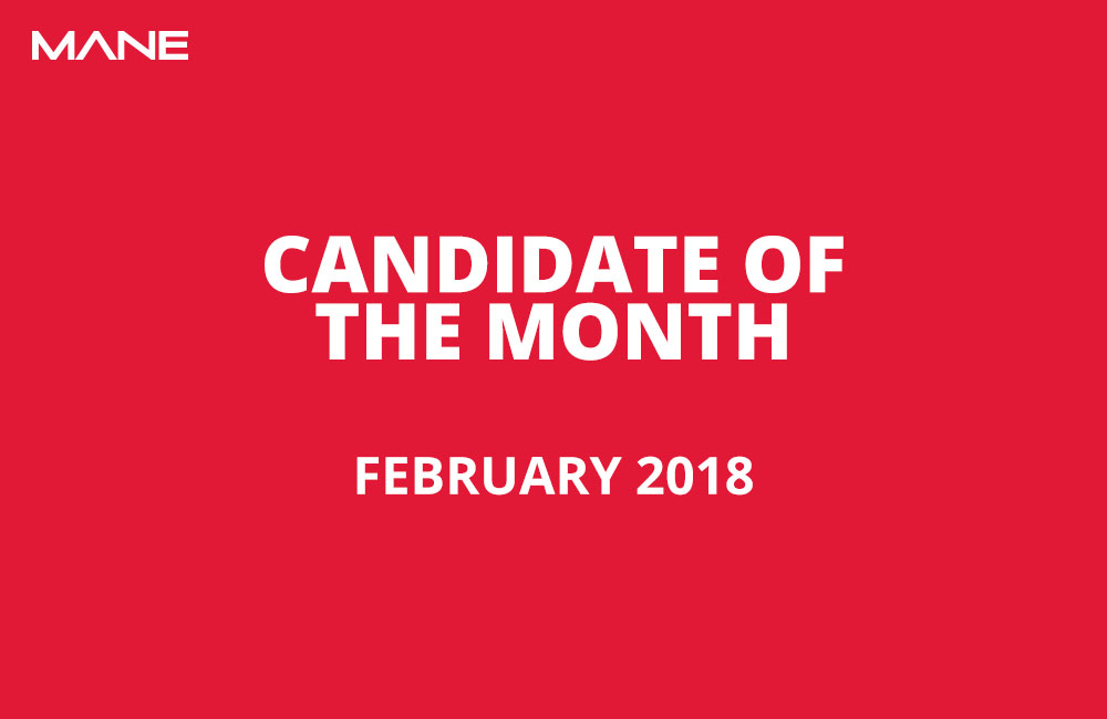 Candidate of the Month - February 2018