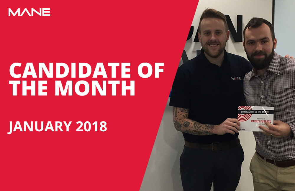 Candidate of the Month - January 2018