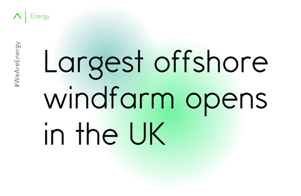 Largest offshore windfarm opens in the UK