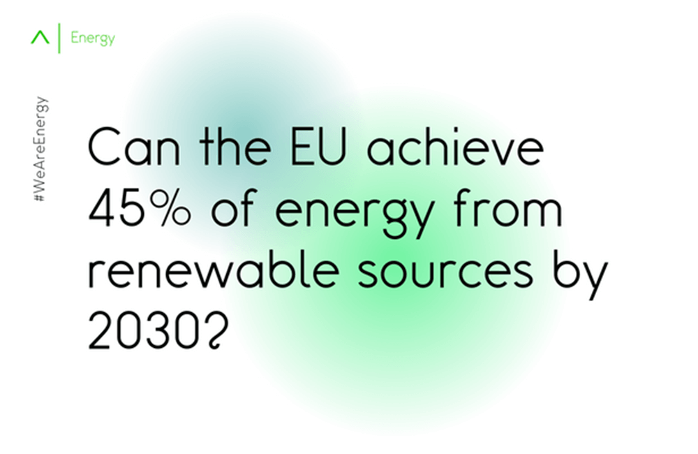 Can the EU achieve 45% of energy from renewable sources by 2030?