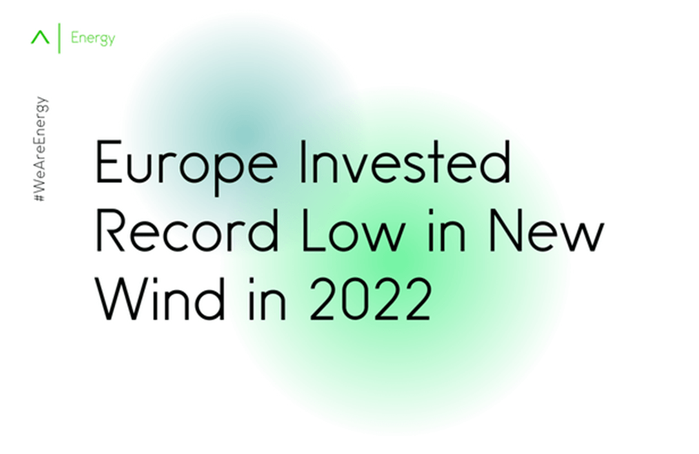 Europe Invested Record Low in New Wind in 2022
