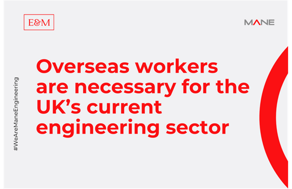 Overseas workers are necessary for the UK’s current engineering sector