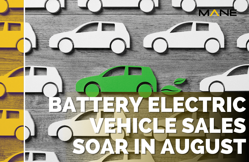 Battery electric vehicle sales soar in August