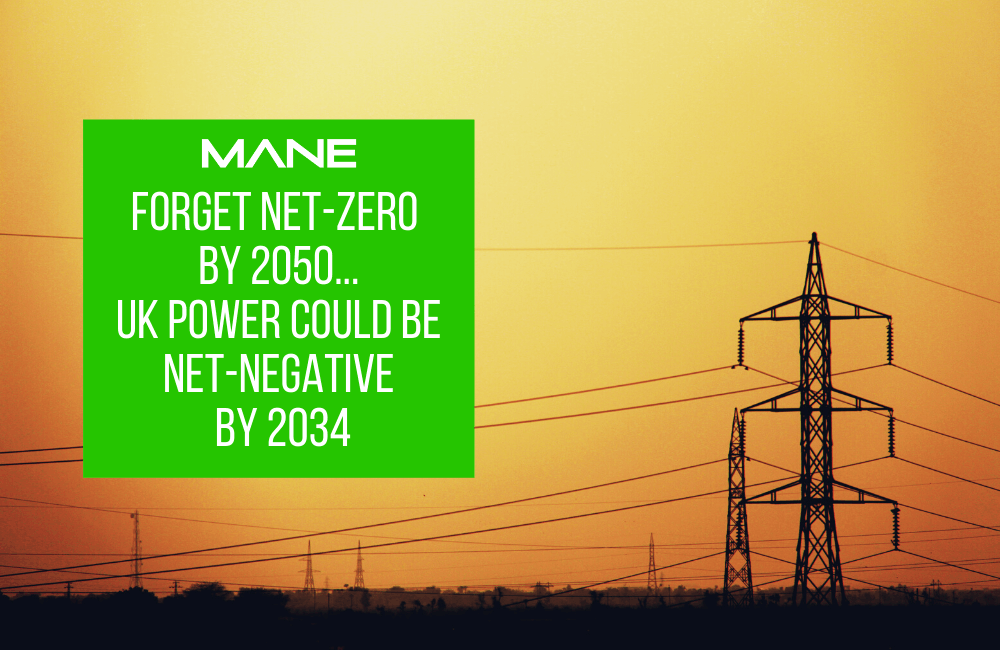 Forget net-zero by 2050... UK power could be net-NEGATIVE by 2034