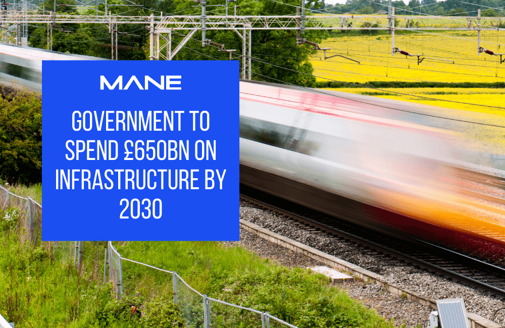 Government to spend £650bn on infrastructure by 2030