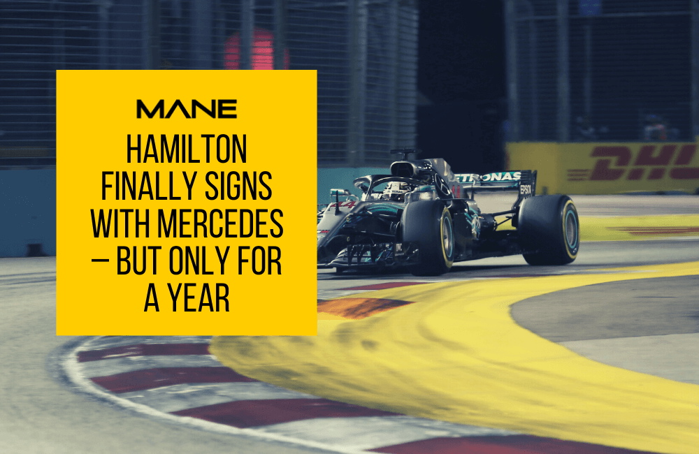 Hamilton finally signs with Mercedes – but only for a year
