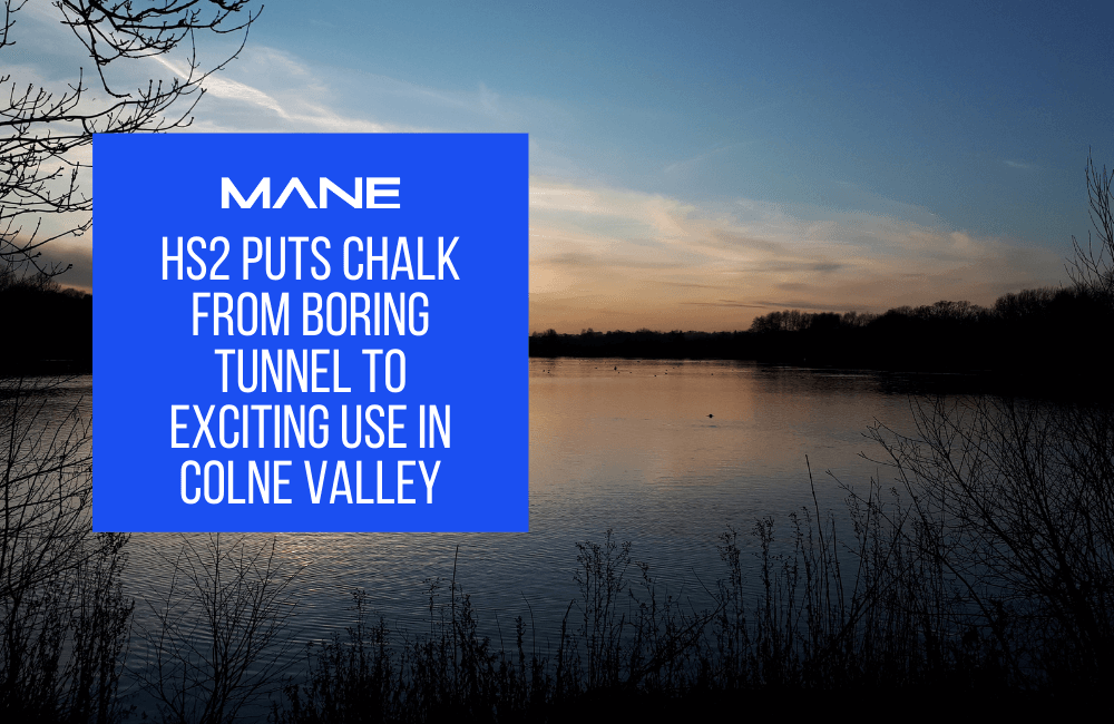 HS2 puts chalk from boring tunnel to exciting use in Colne Valley