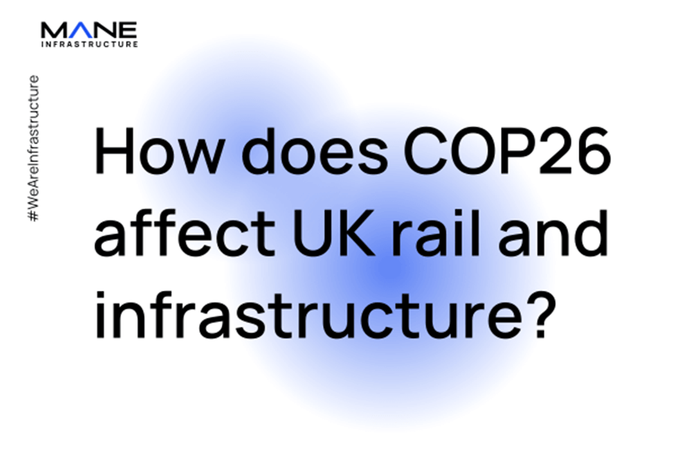 How does COP26 affect UK rail and infrastructure? 