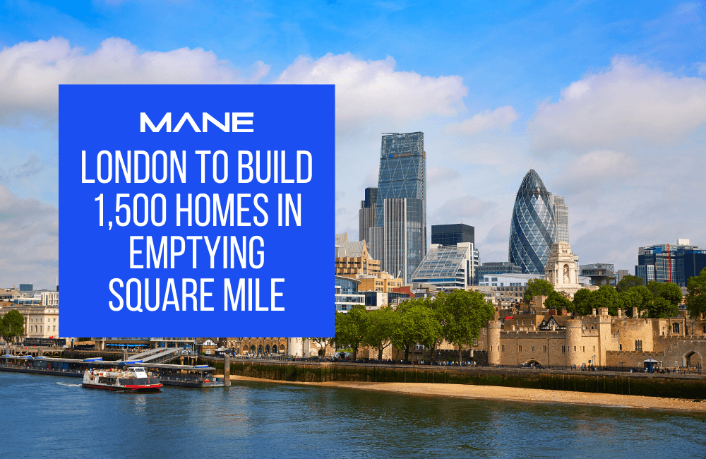 London to build 1,500 homes in emptying Square Mile