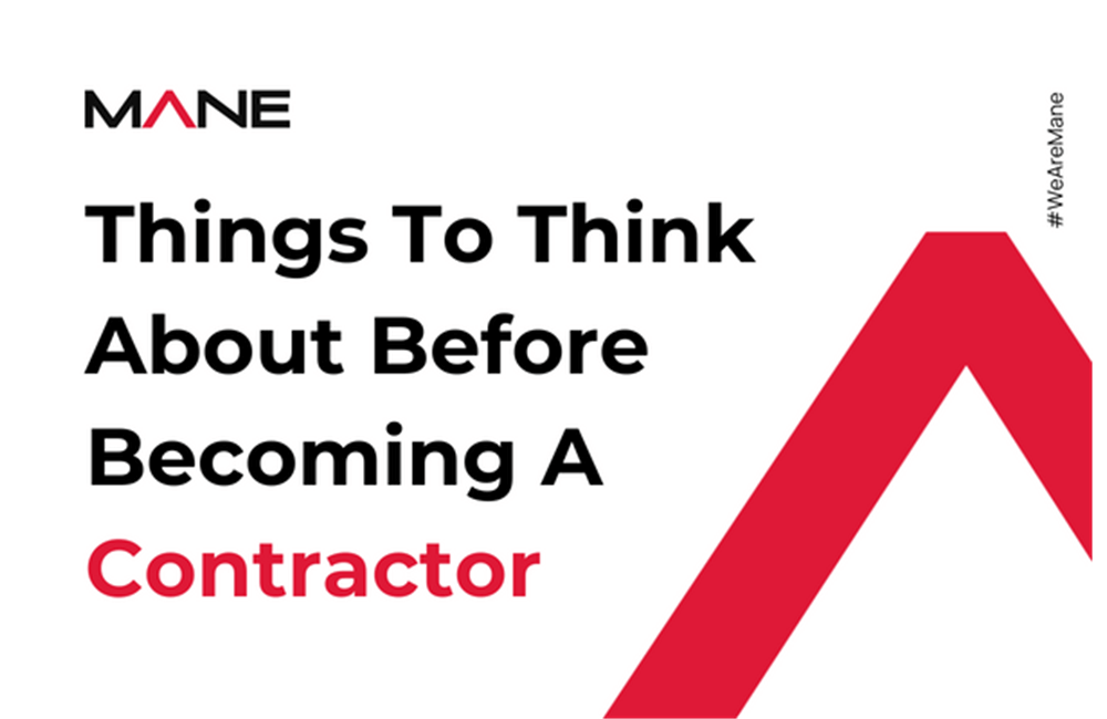 Things to think about before becoming a contractor