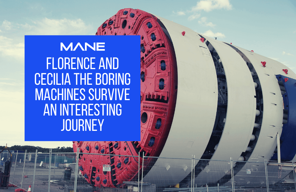 Florence and Cecilia the boring machines survive an interesting journey