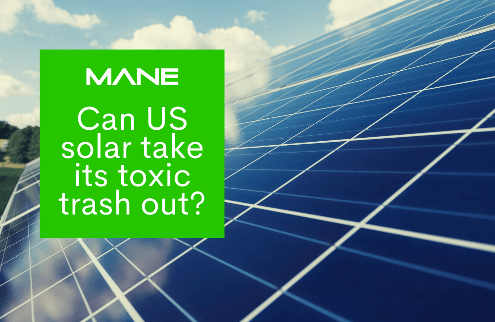 Can US solar take its toxic trash out?
