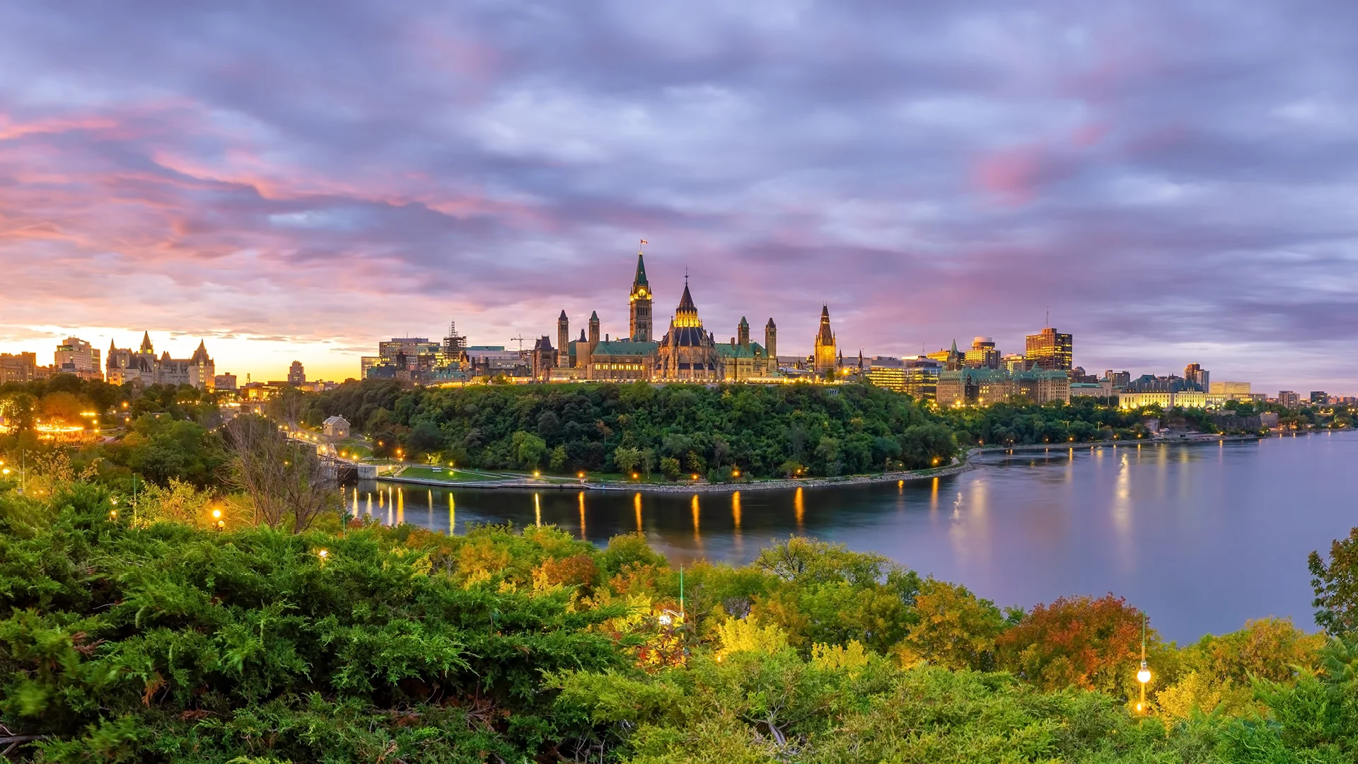 Parliament Hill - Ottawa at night