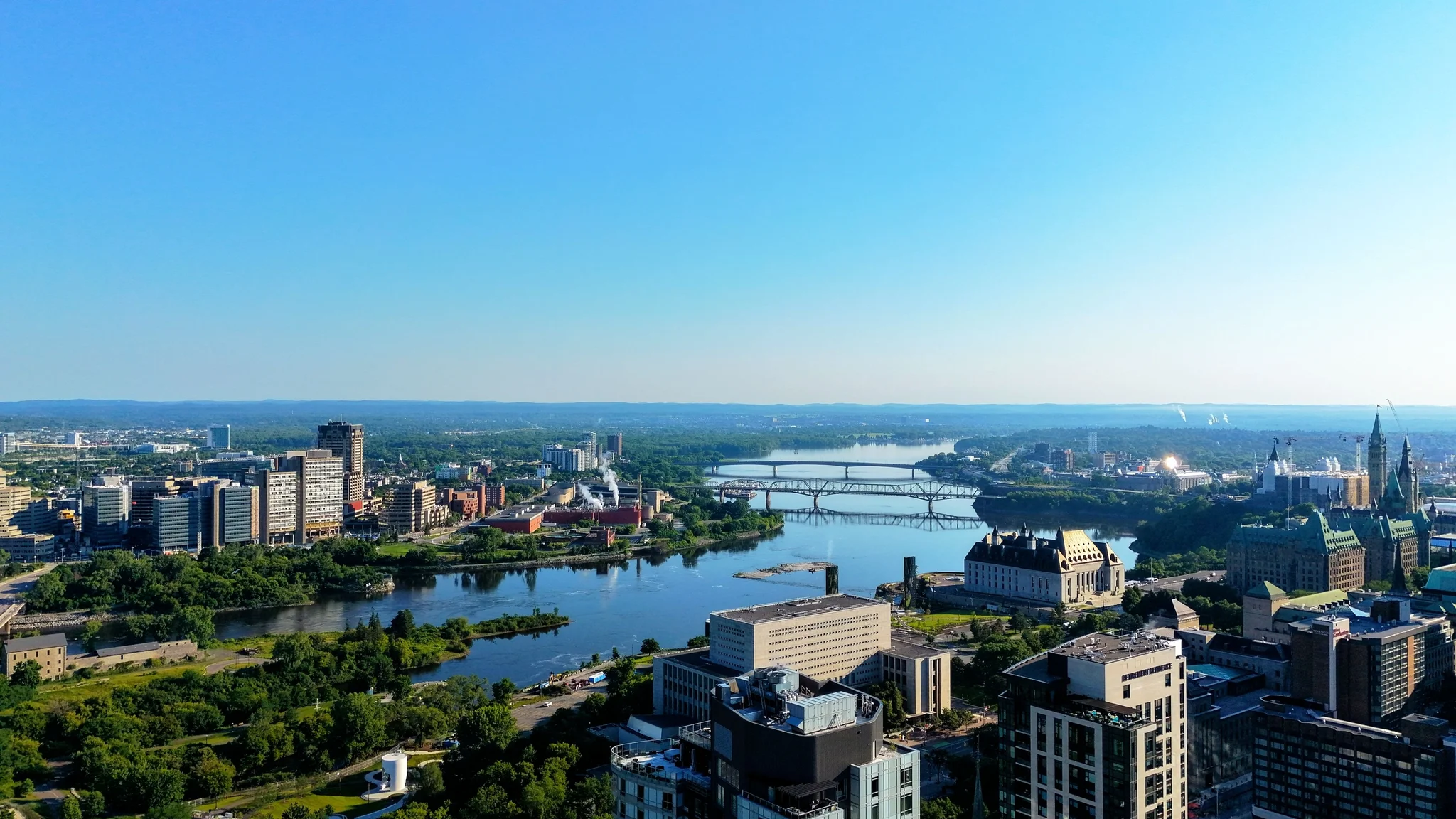 Expanded skyline of Quebec City, Canada