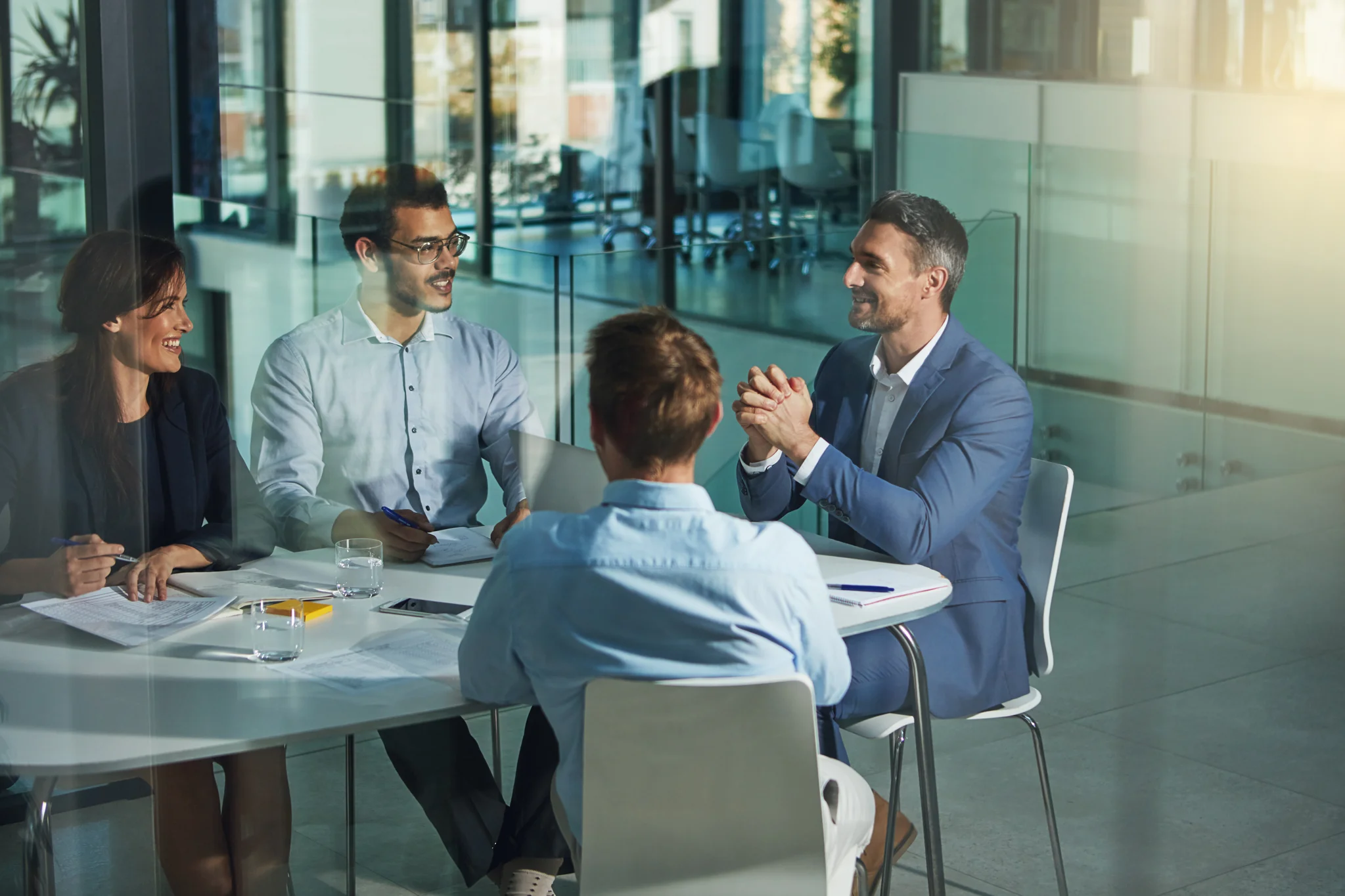 Business people, meeting and discussion for corporate planning