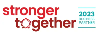 Stronger Together Business Partner Logo for 2023