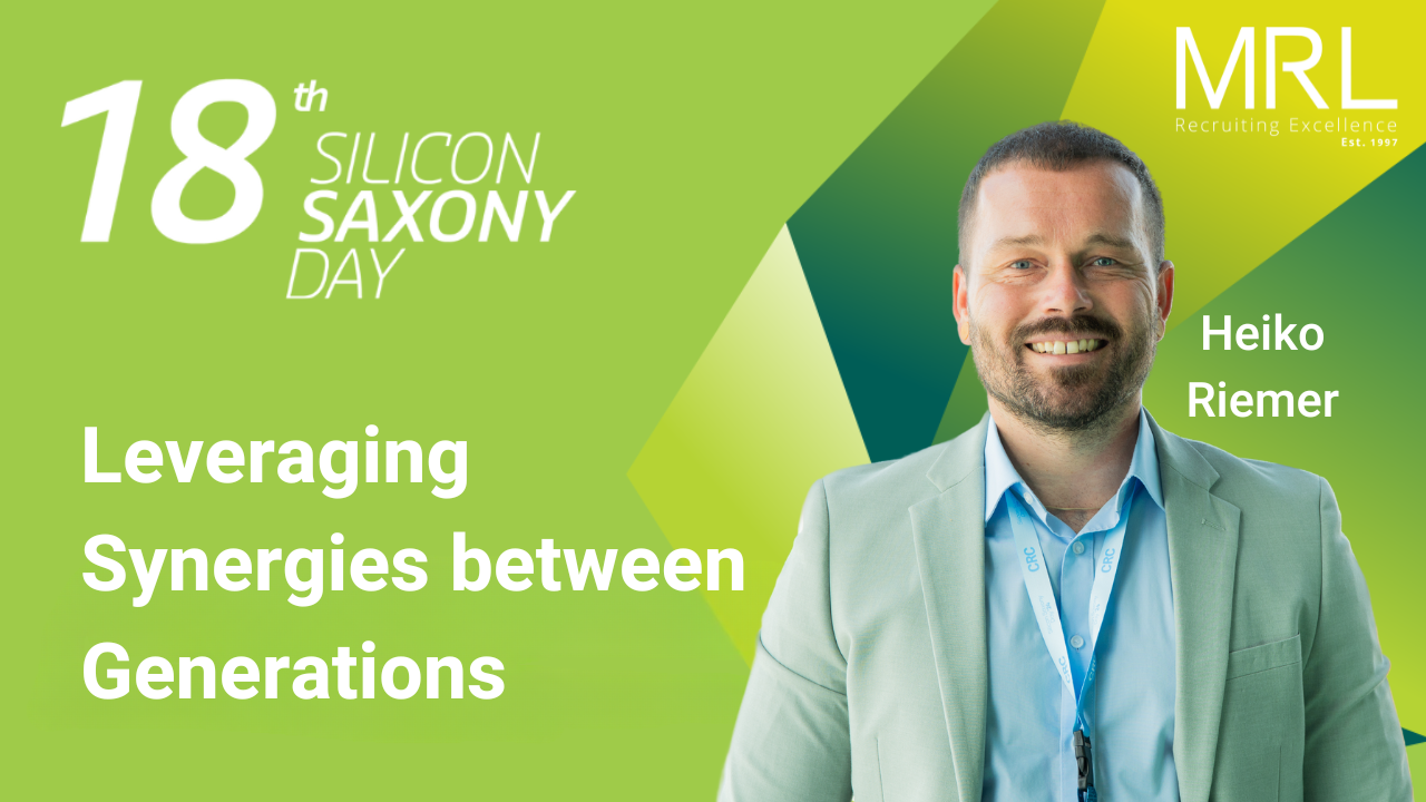 Silicon Saxony Day 2024: Leveraging Synergies Between Generations - Keynote by Heiko Riemer