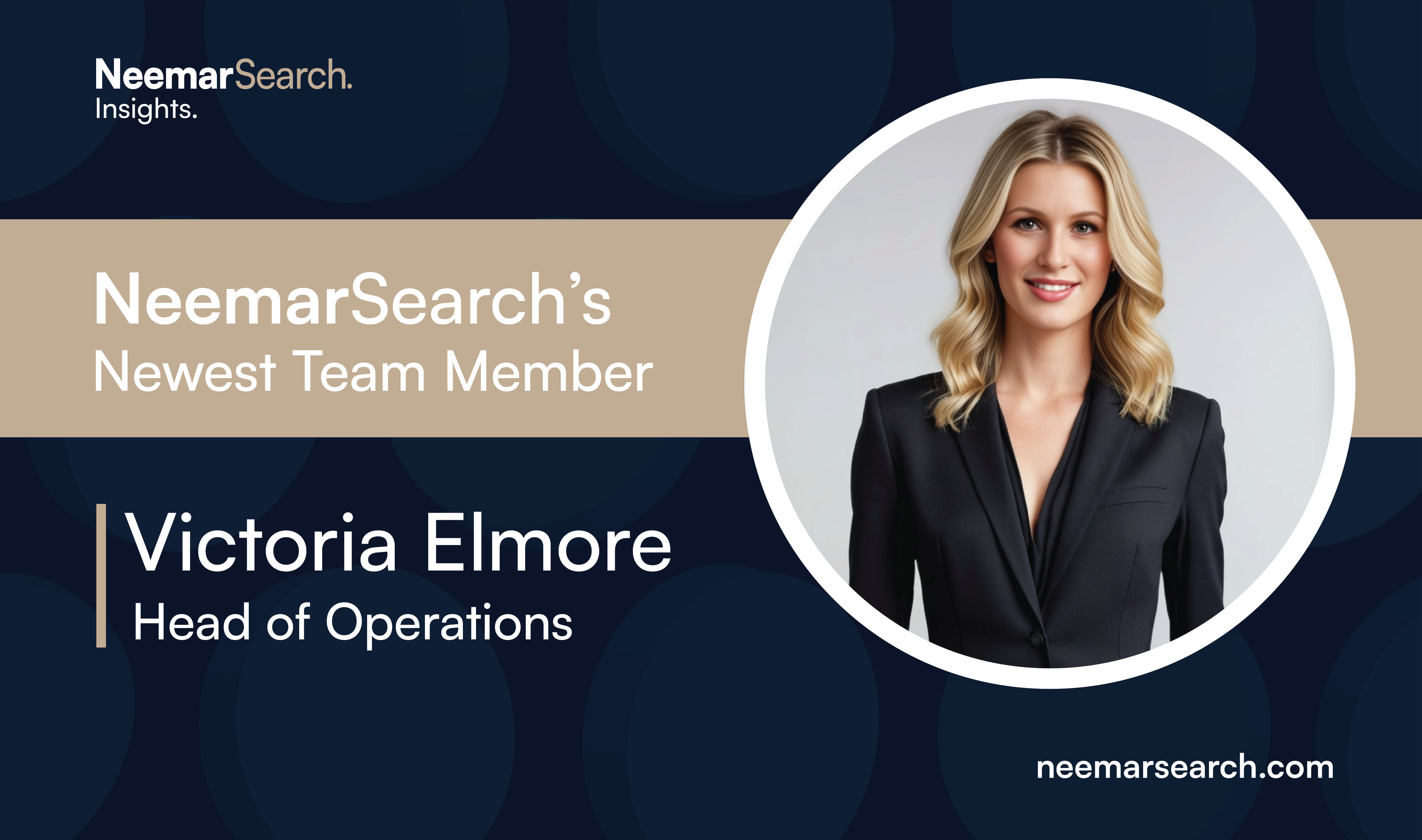 Introducing the newest member of the Neemar Search team, Victoria Elmore. 