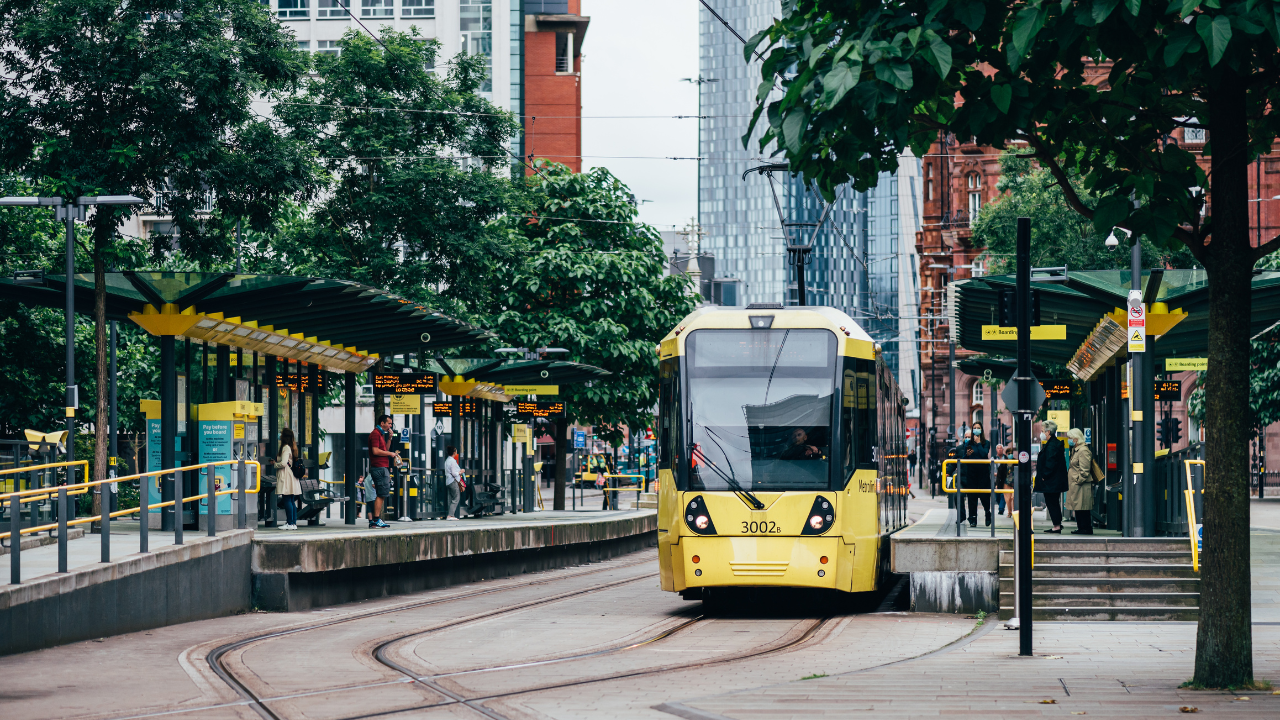 Metrolink tram in Manchester