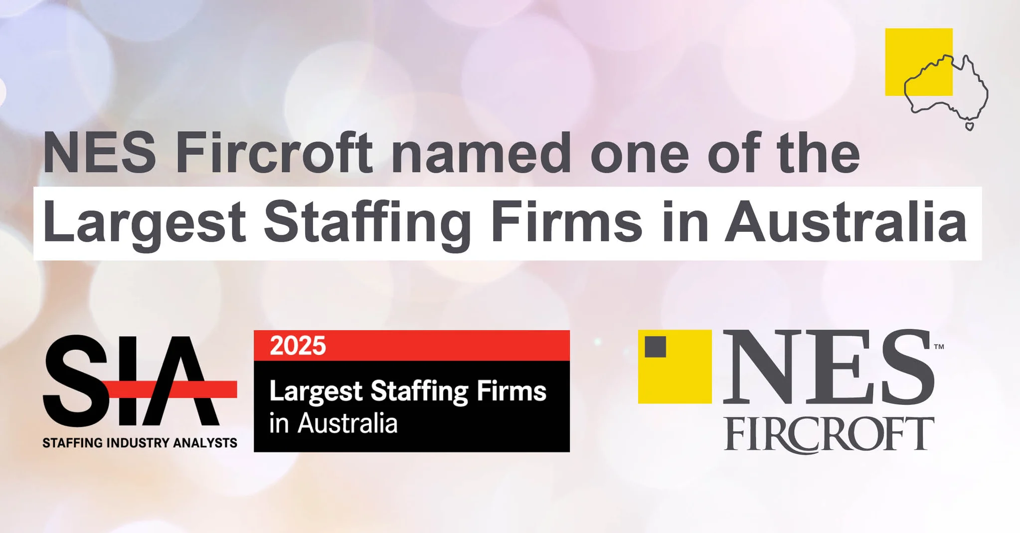 NES Fircroft Recognised on SIA’s 2025 Largest Staffing Firms in Australia List