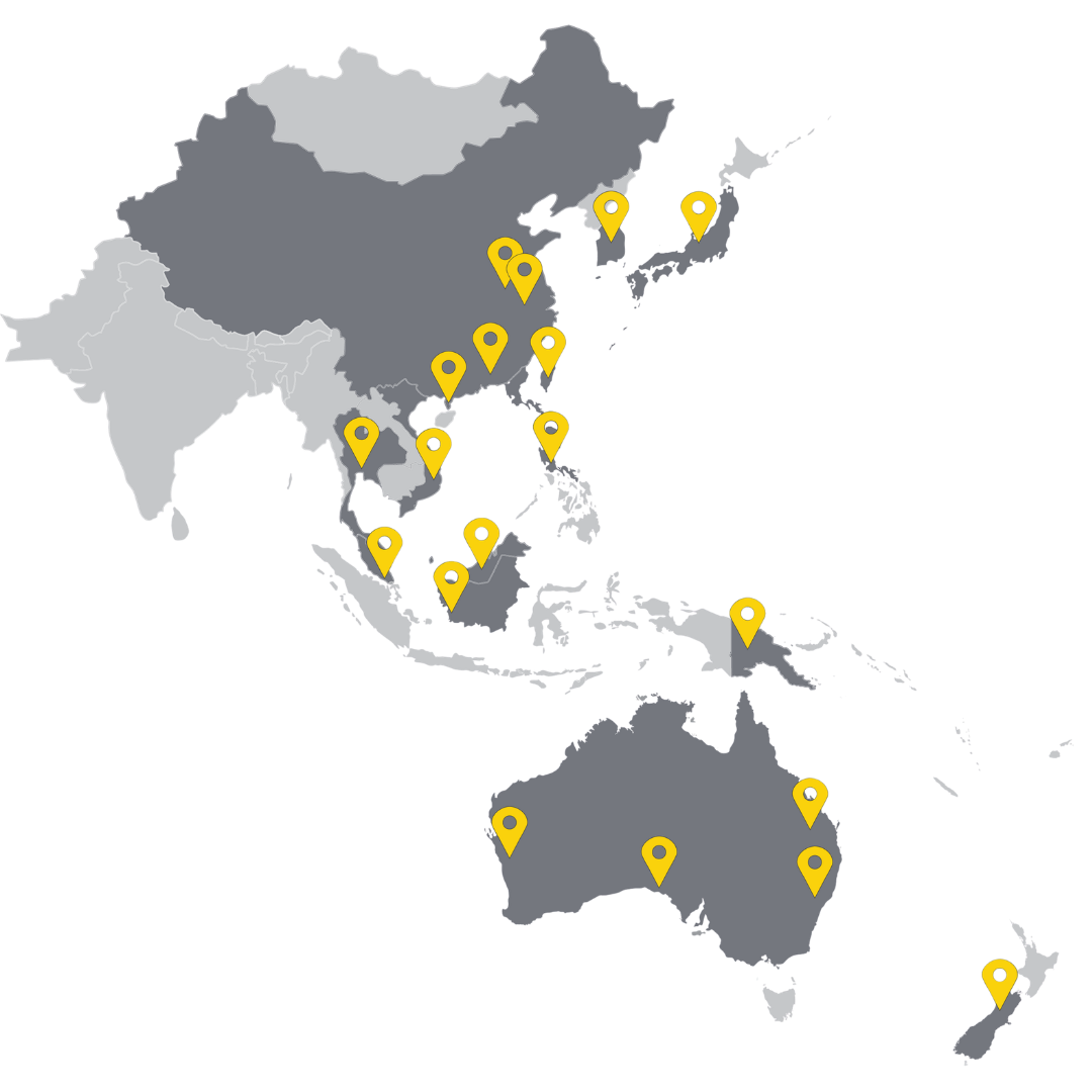 asia pacific map