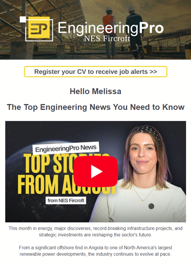 EngineeringPro newsletter preview