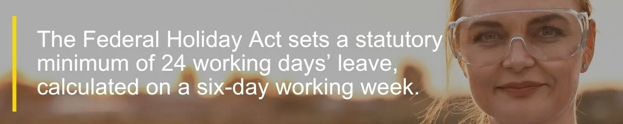 Federal Holiday Act statutory minimum quote