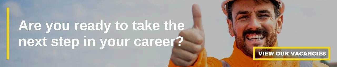 'are you ready to take the next step in your career?' - job search banner