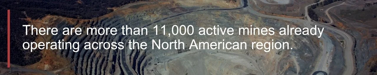 north american number of mines quote