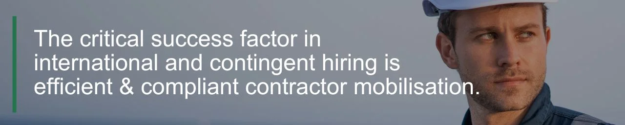 compliant contractor mobilisation quote