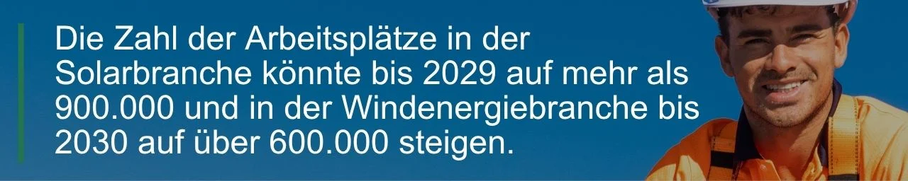 Zitat zu Arbeitsplätzen in der Solar- und Windkraftbranche