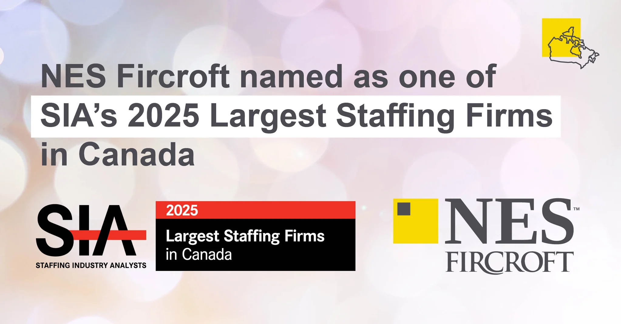 NES Fircroft Ranked as One of the Top 10 Largest Staffing Firms in Canada cover image