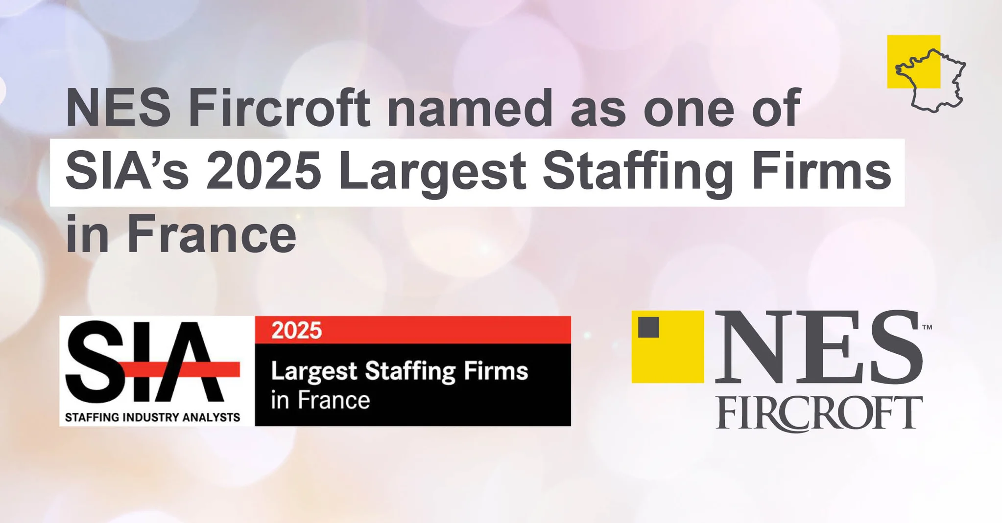NES Fircroft Named as One of SIA’s 2025 Largest Staffing Firms in France  featured image