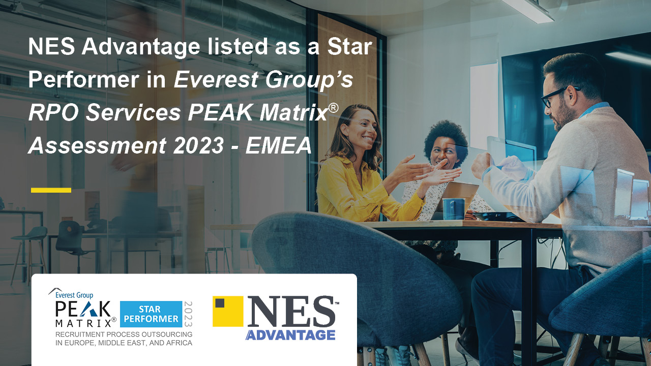 NES Advantage listed as a Star Performer in Everest Group's RPO Services PEAK Matrix® Assessment 2023 - EMEA