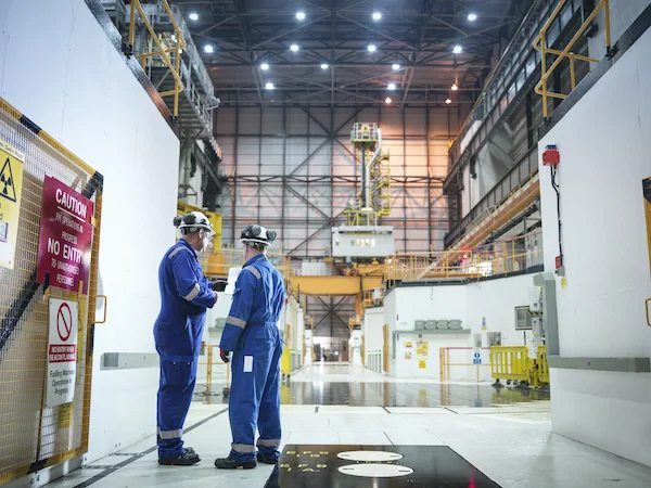 inside a nuclear plant