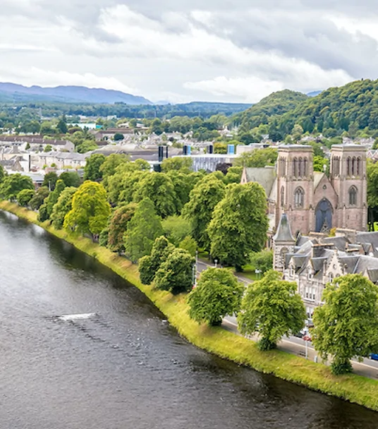 inverness riverside from above