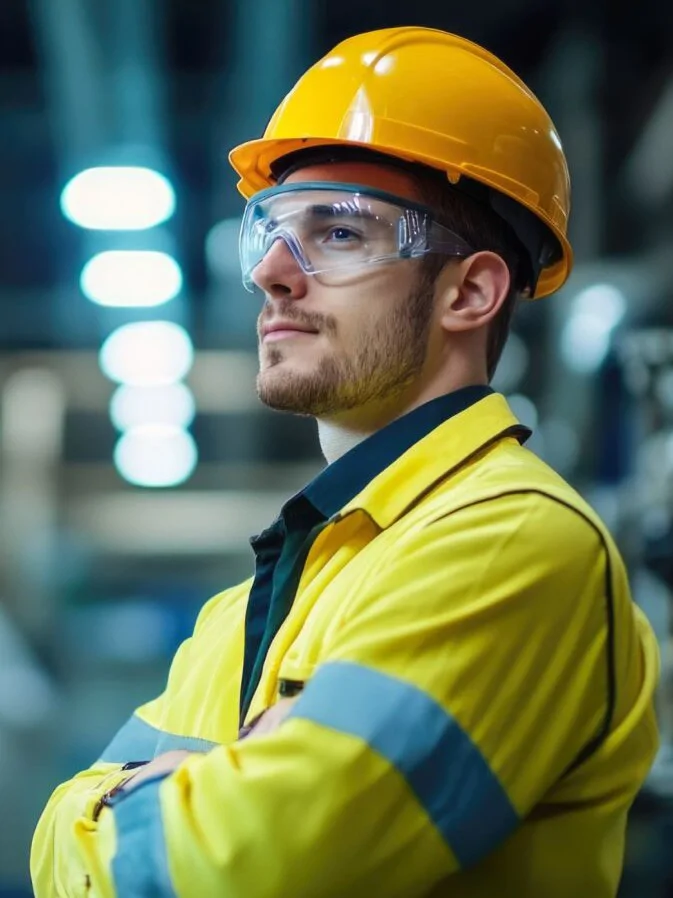 man in warehouse
