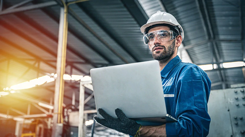 man working in warehouse