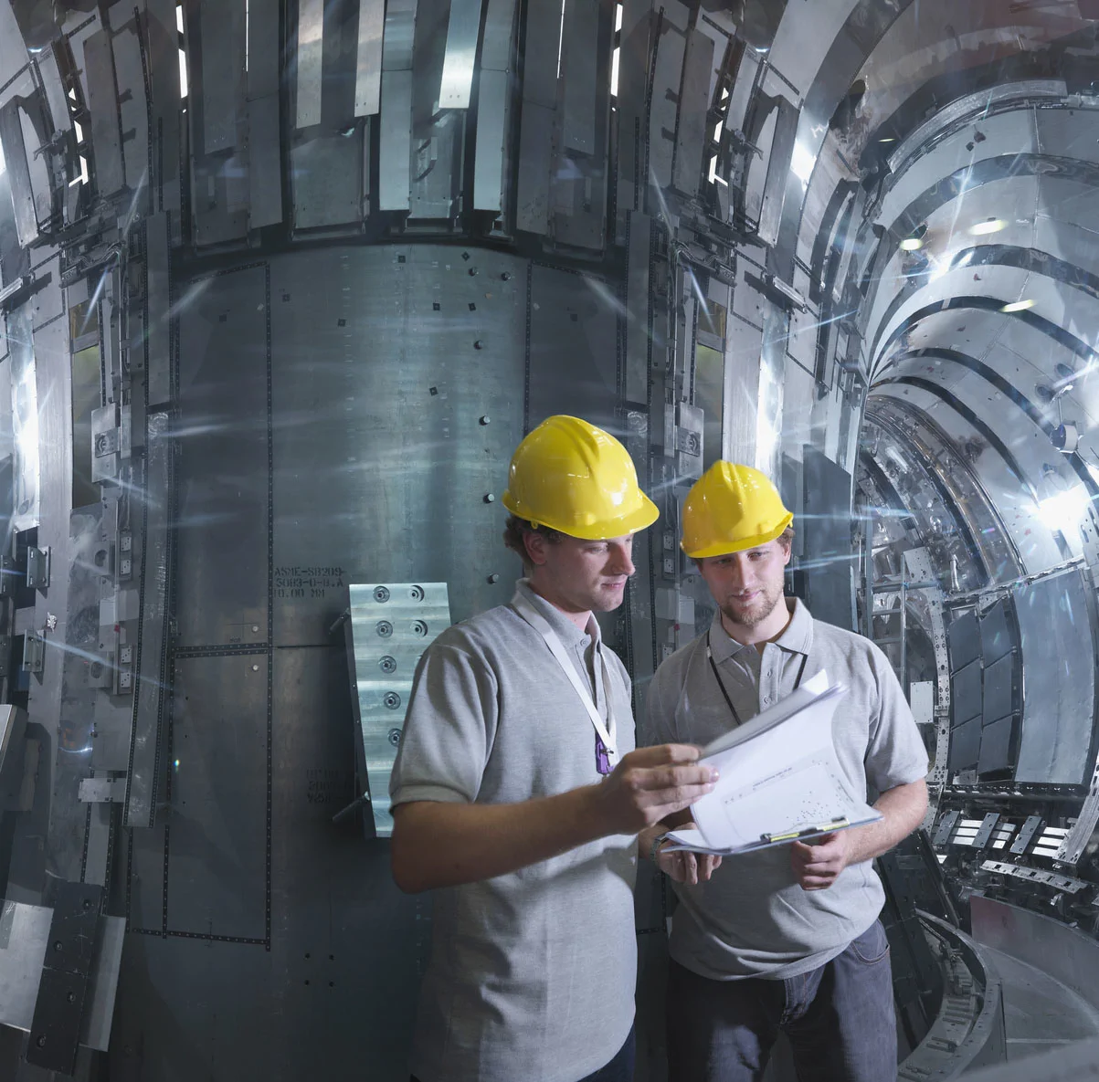 engineers in a nuclear facility