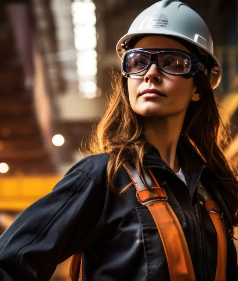 woman engineer in plant