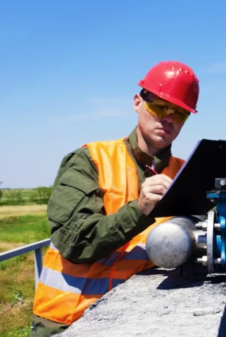 engineer with clipboard